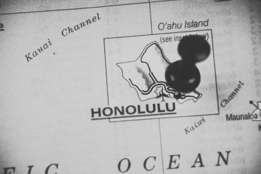Honolulu Hawai ABD haritası geçmişi