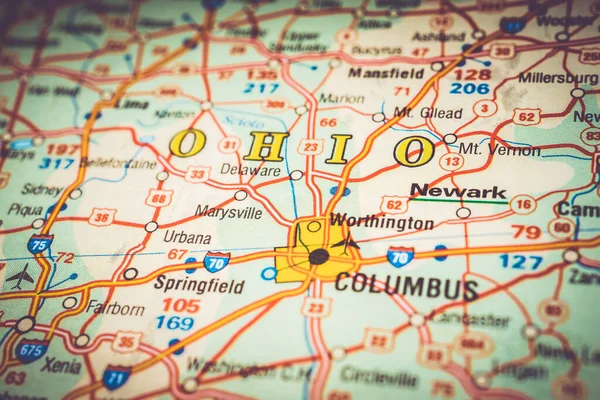 Ohio Usa Map Background — Stock Photo, Image