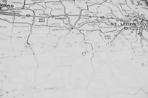 Haritadaki Missoury Durumu — Stok fotoğraf