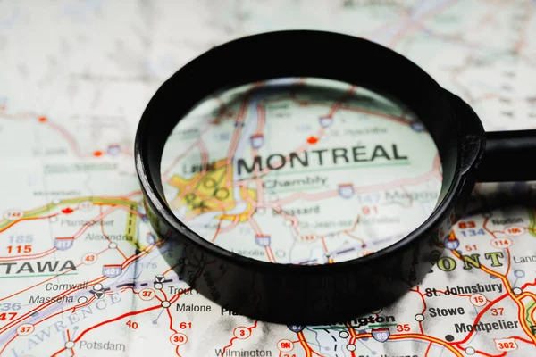 Montreal Mapa — Fotografia de Stock