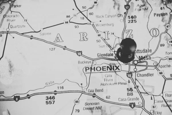 Phoenix Usa Map Background — Stock Photo, Image