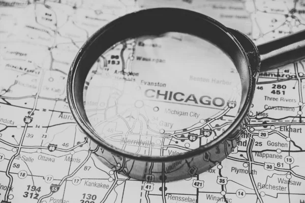 Chicago Map — Stock Photo, Image