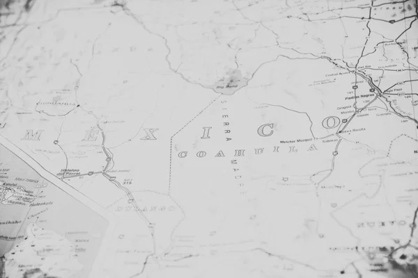 Coahuila Μεξικό Χάρτης Ταξίδι Φόντο — Φωτογραφία Αρχείου