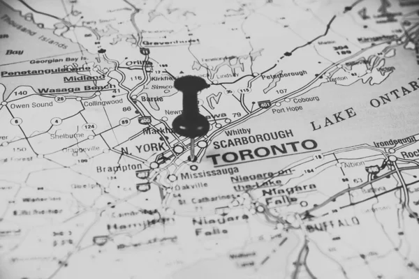 Toronto Canada Mappa Sullo Sfondo — Foto Stock