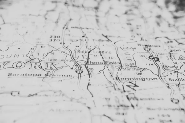 地図上のオールバニ — ストック写真