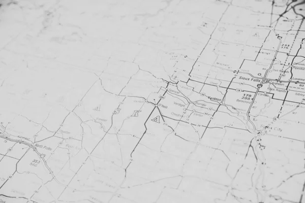 Nebraska Estado Mapa —  Fotos de Stock