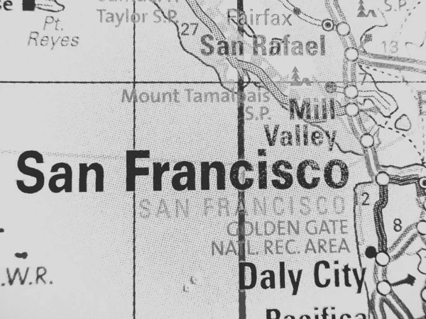 San Francisco Mapie Usa — Zdjęcie stockowe