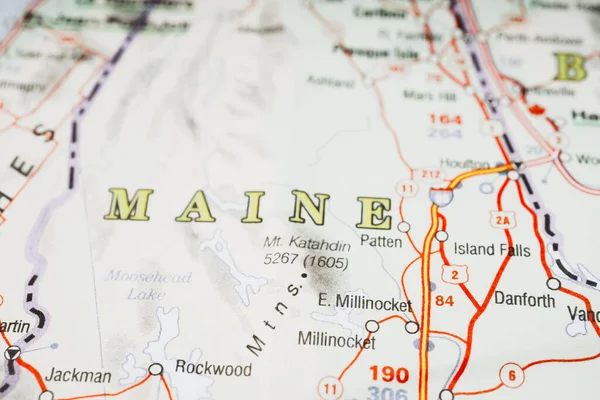 Maine State Map — Stock Photo, Image