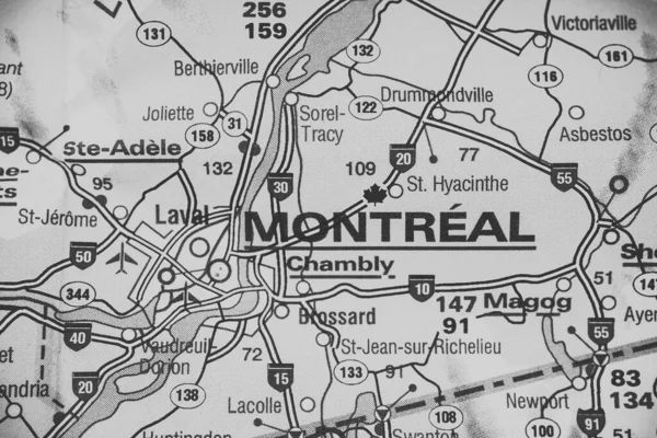Montréal Sur Carte — Photo