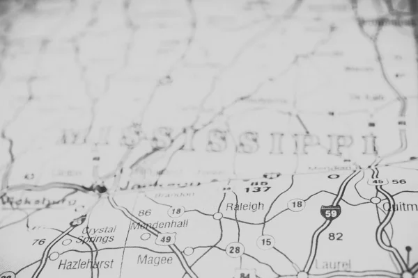 Mississippi Abd Harita Arka Planı — Stok fotoğraf