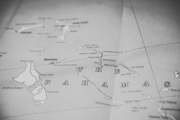 Bahamas Kartan Resa Bakgrund — Stockfoto