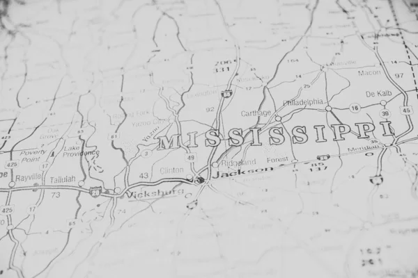 Mississippi Abd Harita Arka Planı — Stok fotoğraf