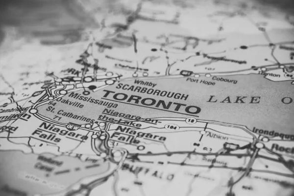 Toronto Canada Mappa Sullo Sfondo — Foto Stock