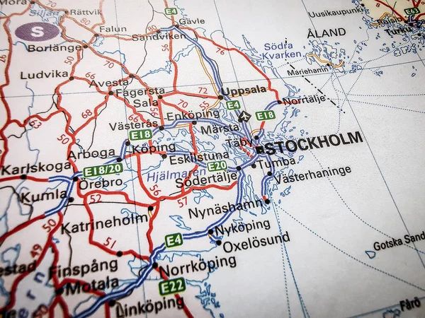 Stockholm Färdplan För Europa — Stockfoto