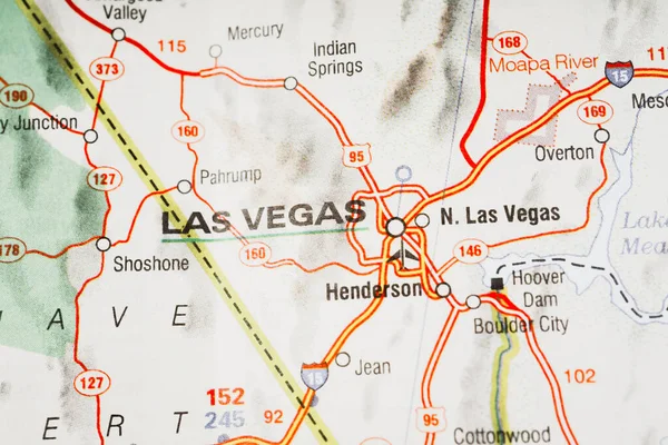 ラスベガス地図の背景 — ストック写真