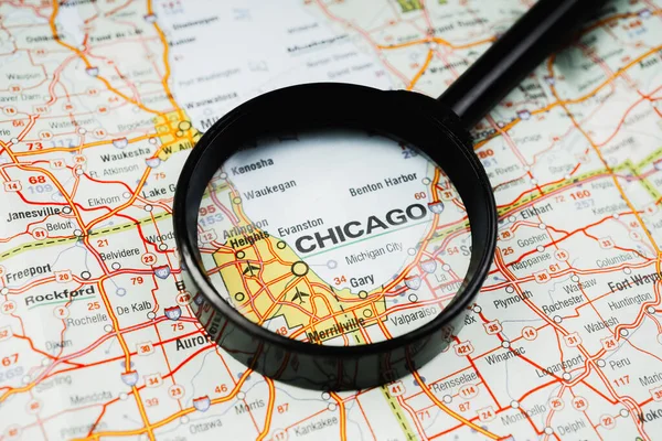 Chicago Map — Stock Photo, Image