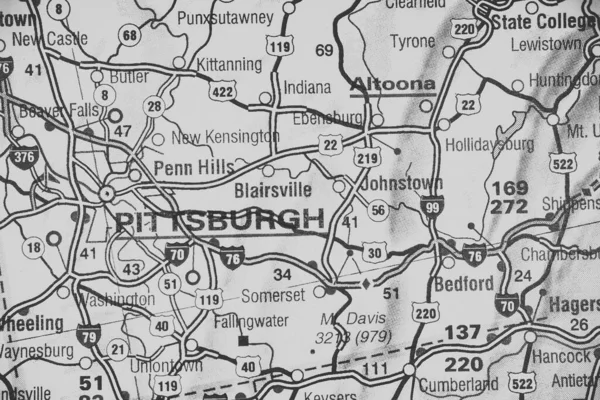 Pittsburgh Mapie — Zdjęcie stockowe
