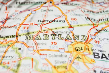 Maryland haritada