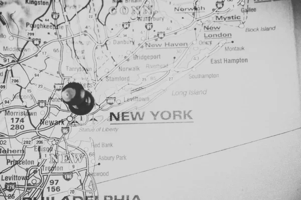 New York Sur Carte — Photo