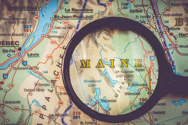 Maine State Map — Stock Photo, Image