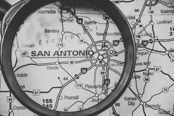 San Antonio Estados Unidos Mapa Fondo Viaje — Foto de Stock