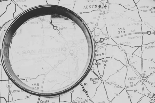 San Antonio Mapě Usa Cestovní Zázemí — Stock fotografie