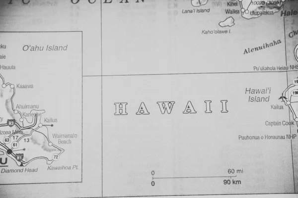 Hawai Usa Mapa Textura Fundo — Fotografia de Stock