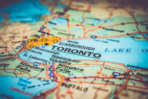 Toronto Canada map background