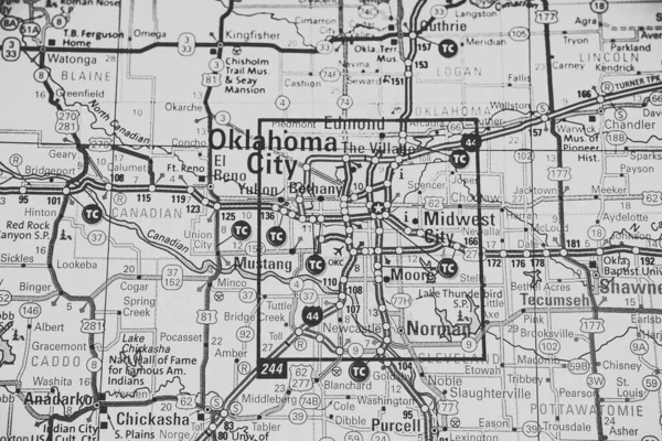 Oklahoma City Usa Pozadí Cestování — Stock fotografie