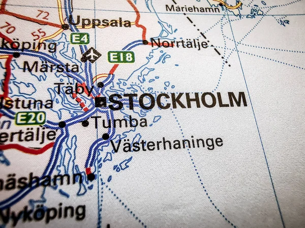 Stockholm Färdplan För Europa — Stockfoto