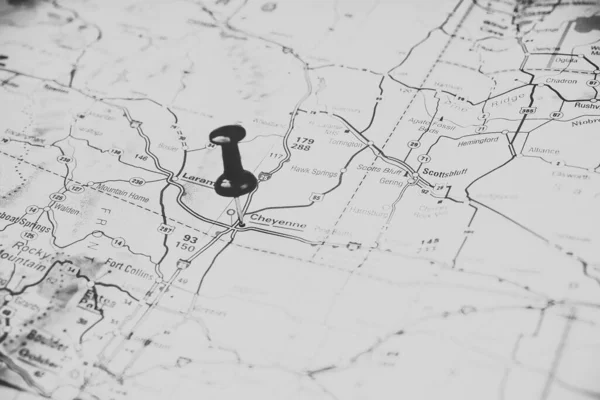 Haritada Cheenne — Stok fotoğraf
