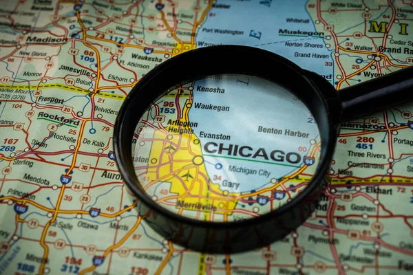 Chicago Map — Stock Photo, Image