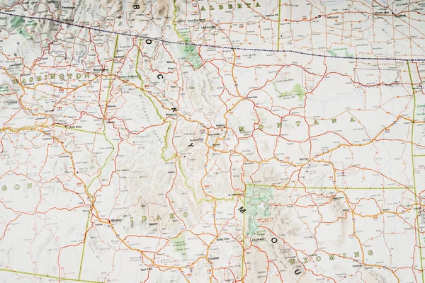 地图上的乌萨 — 图库照片