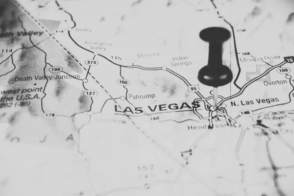 Las Vegas Tle Mapy Usa — Zdjęcie stockowe