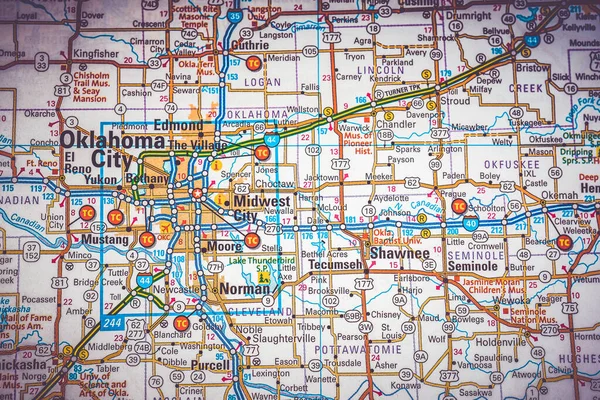 Pochodzenie Oklahoma City Usa Podróże — Zdjęcie stockowe