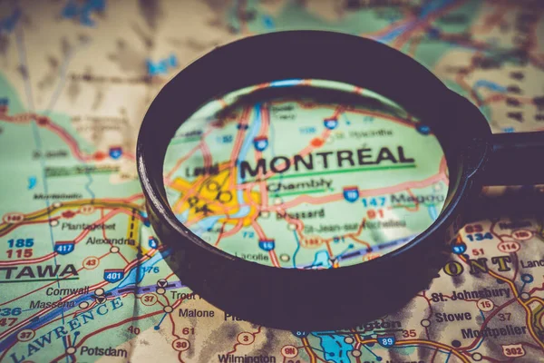 Montreal Mapa — Fotografia de Stock