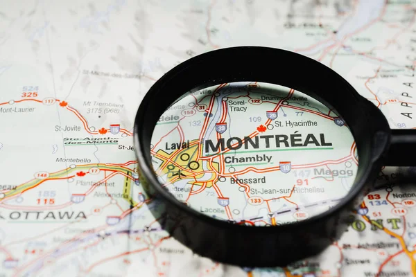 Montreal Mapa — Fotografia de Stock