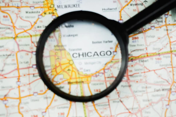 Chicago Map — Stock Photo, Image