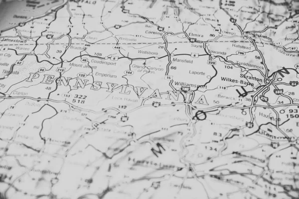 Pensilvania Mapa — Foto de Stock