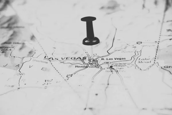Las Vegas Fundo Mapa Dos Eua — Fotografia de Stock