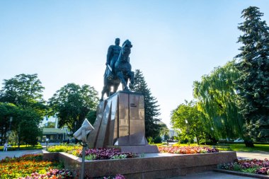 Güzel Ukrayna şehri Ternopil. Ternopil sokakları