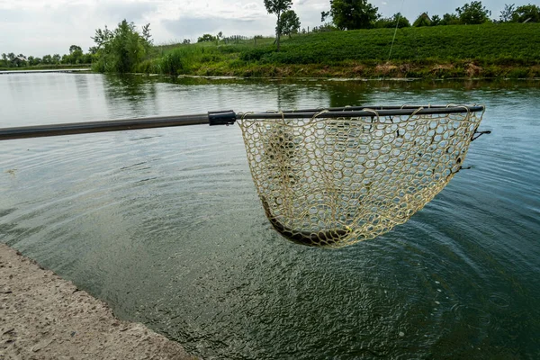 Pescar Lago Fundo Pesca — Fotografia de Stock