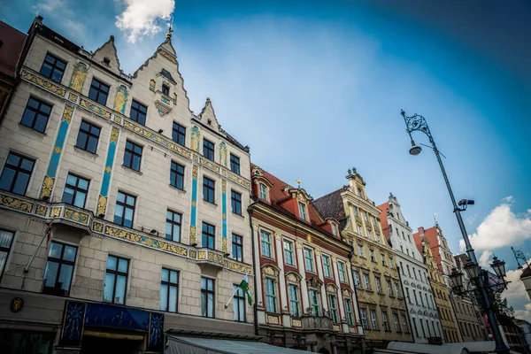 Hermoso Pintoresco Centro Wroclaw — Foto de Stock