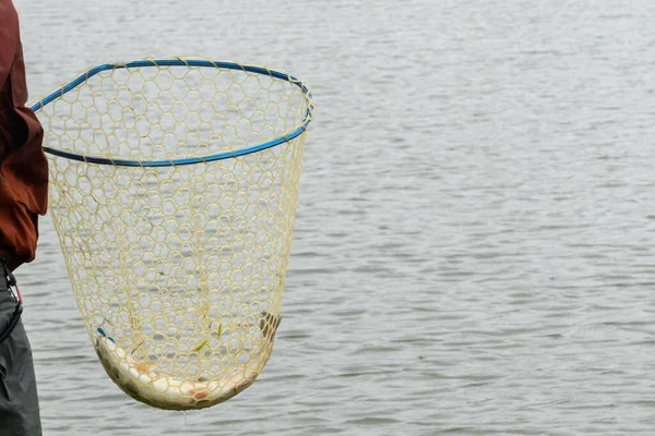 Pesca Lago Descanso Fuera Ciudad — Foto de Stock