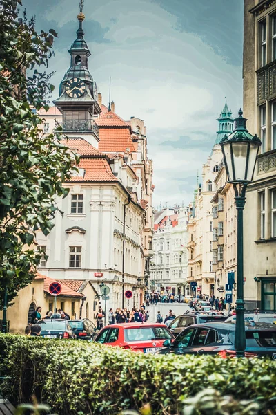 Vackra Gator Och Arkitektur Hösten Prag — Stockfoto