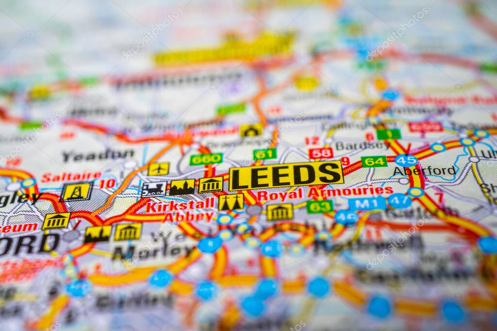 Leeds en el mapa de Europa 2024