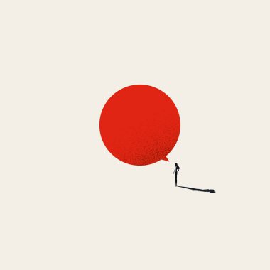 Kadın lider ya da aktivist vektör konsepti. Kampanya sembolü, feminizm ve özgürleşme sembolünü söyle.