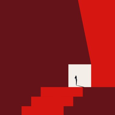 İş kariyeri büyüme vektörü kavramı. Hırs, motivasyon ve gelişimin sembolü. En düşük tasarım eps10 illüstrasyon.