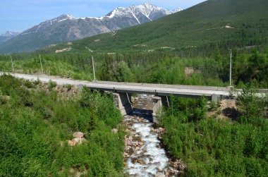 Hızlı akışın üzerindeki köprü