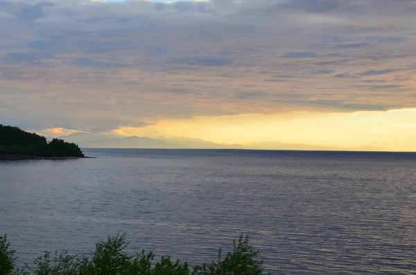 Havets Sommar Solnedgång Mysterium — Stockfoto